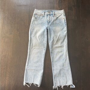 Lucky Brand Mid Rise Crop Mini Boot Ava Jeans